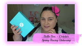 BELLA BOX October Unboxing - SPRING RACING
Thank you for Watching!
Never miss an episode! Click the Subscribe button for more!
Get Your first Bella box for only $10.00!
Click the link: http://bit.ly/OCTbbxmelbubbles
♡ Where to Find Me ♡
▬▬▬▬▬▬✿ Melissa Bubbles ✿▬▬▬▬▬▬
♡ Vlog Channel: https://www.youtube.com/channel/UCA8OJ9TcRMnOedV-dxcJy2A
♡ My Blog: bbubbles16.blogspot.com.au
♡ Twitter: https://twitter.com/Melissa_Bubbles
♡ Instagram: http://instagram.com/melissa_bubbles
♡ Snapchat: Mbubbles837
♡ Email: bbubbles16@gmail.com
♡ Facebook: https://www.facebook.com/BubblesOnBeautyFashionAndLife
♡ Pinterest: http://www.pinterest.com/MBubbles16
♡ IHerb Coupon Code: http://www.iherb.com?rcode=JRR500
♡ Erin Condren Coupon Code: https://www.erincondren.com/referral/invite/melissaskuys0816-5630
This product was provided for review. This is all my own opinion. For more information, please refer to my Disclosure Policy on my blog. BELLA BOX October Unboxing - SPRING RACING