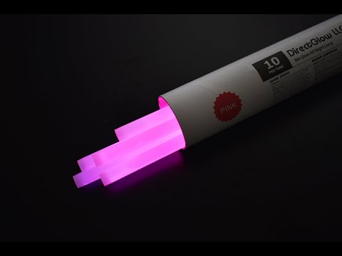 12 inch 15mm Pink Glow Sticks by DirectGlow