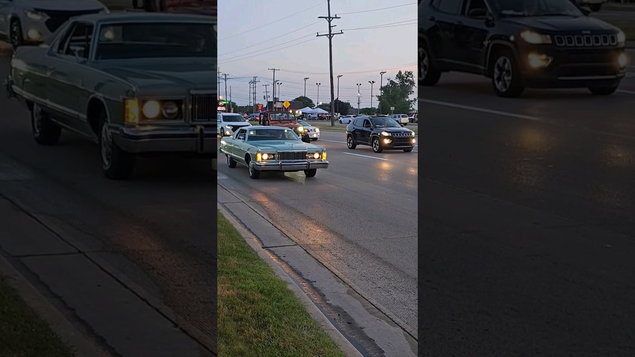 Mercury Grand Marquis Classic Car Drive By Fort Street Cruise 2023
