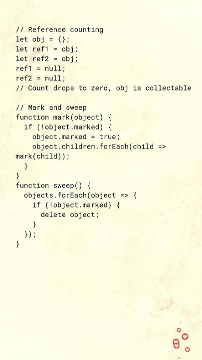 NW1869 memory management and garbage collection in javascript 1 - YouTube