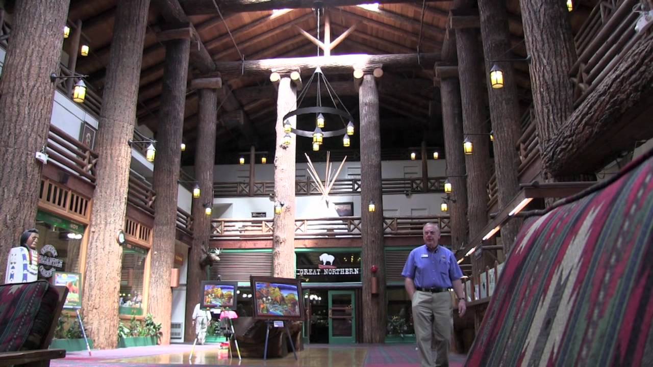East Glacier Lodge and Amtrak Depot, Montana