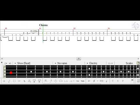 Gairo, Light no Akari dake (Bass TAB) - Sangatsu no Phantasia