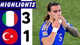RESUMEN EXTENDIDO - Italia vs. Türkiye 3-1 | Todos los goles y mejores momentos | UEFA Nations Le...