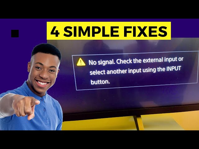 4 Panasonic TV NO SIGNAL Fixes You Need to Know - YouTube