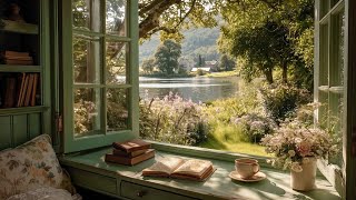 A beautiful night window for study, calm thoughts and relaxation ✧ soft piano music screenshot 4