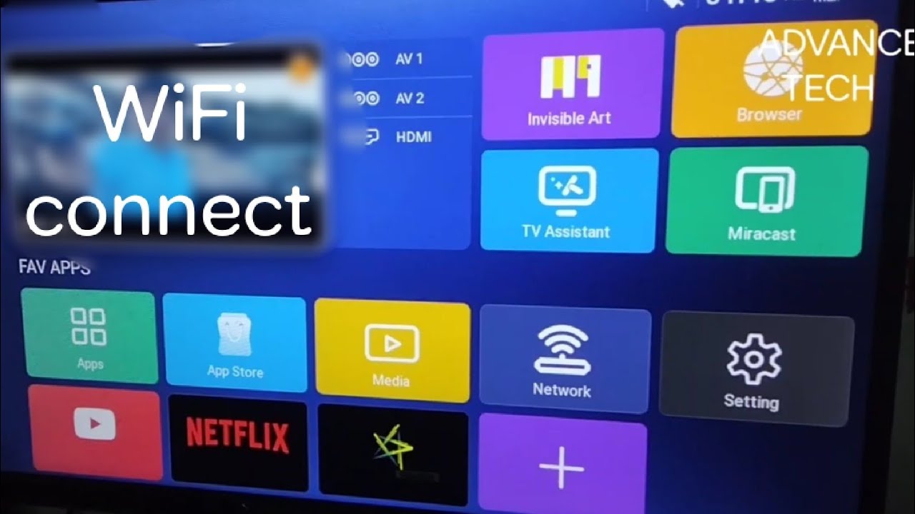 TV connect to WiFi How to pair BPL android TV remote control
