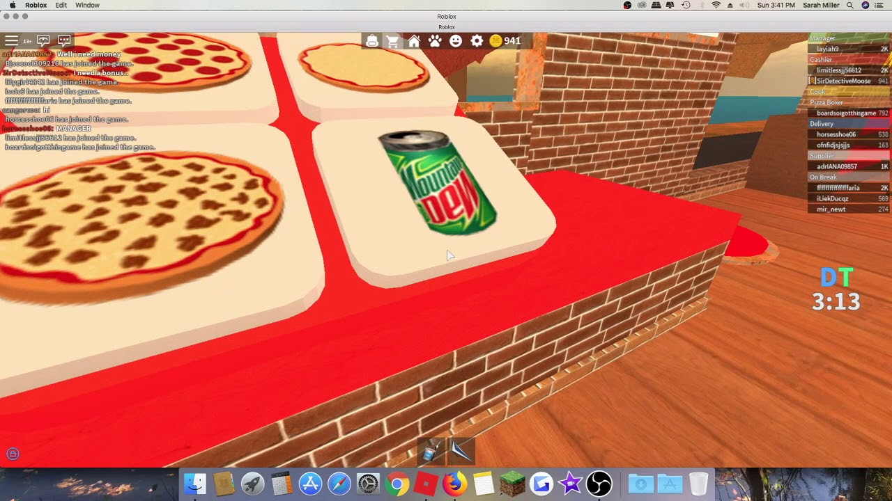 roblox work at a pizza place flamingo