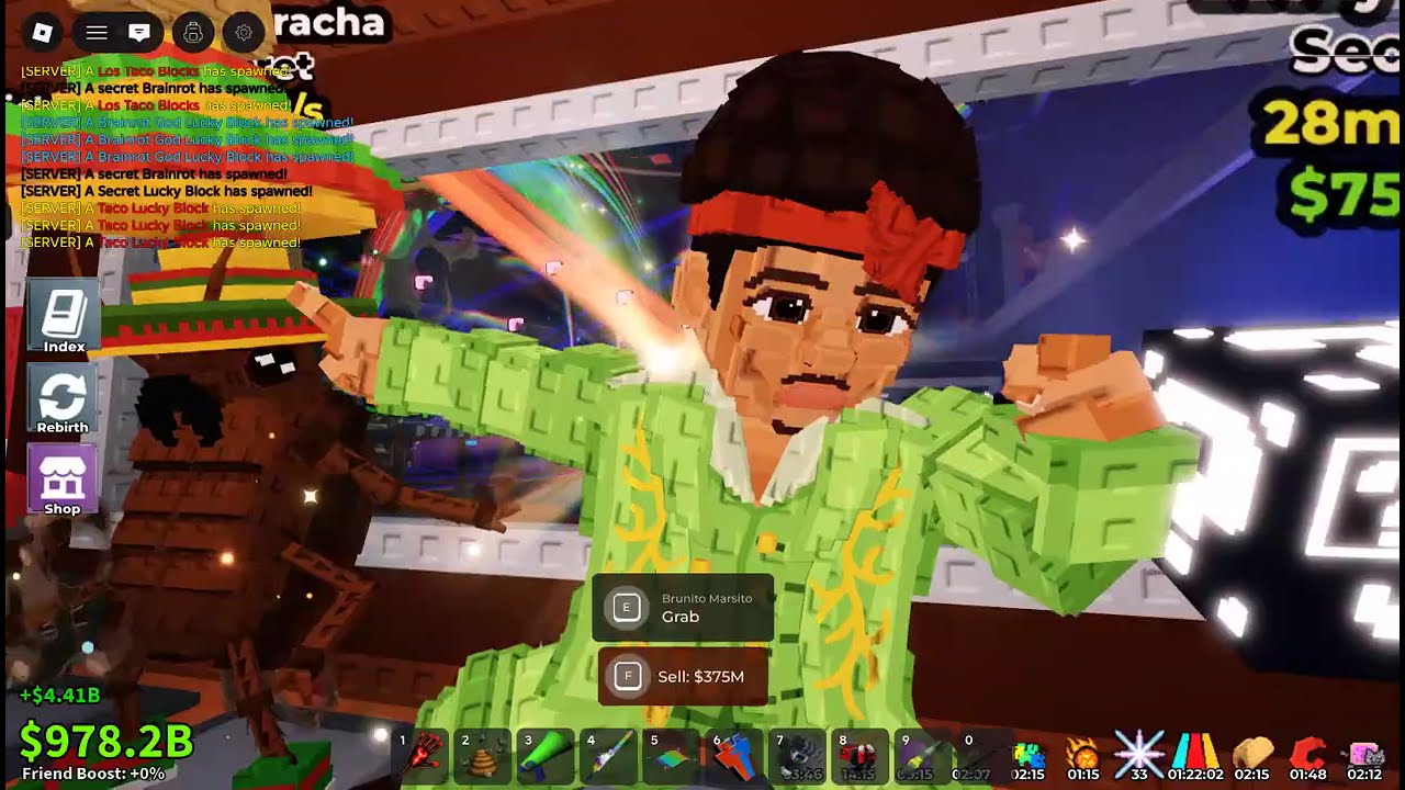 Steal a brainrot Bruno mars concert part 1