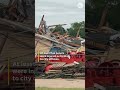 Devastating damage from Texas tornado seen on aerial footage