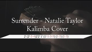 Surrender  Natalie Taylor Cover Kalimba 15 Keys With Tabs basic Note  Harmony