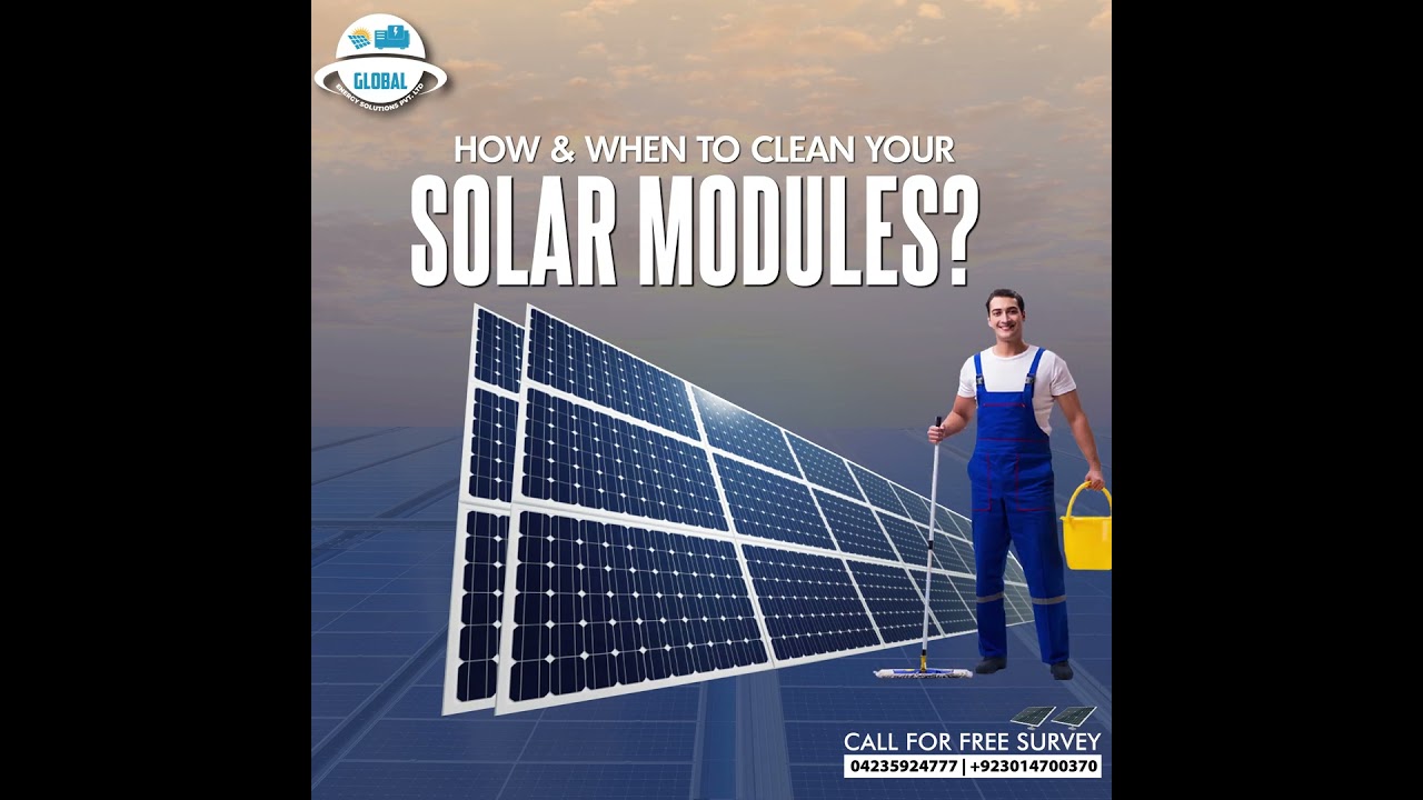How to clean solar panels ? 
