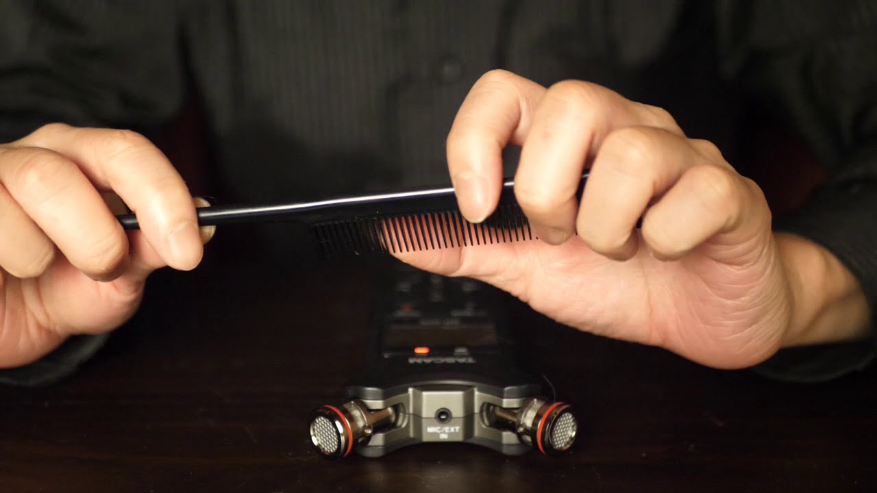 【No Talking ASMR】The TASCAM DR07X test with a wooden table