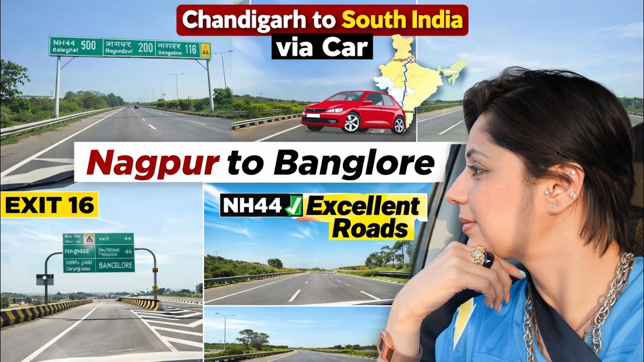 Chandigarh to South India by Car 🚘 | Part 3 | Nagpur to Bangalore