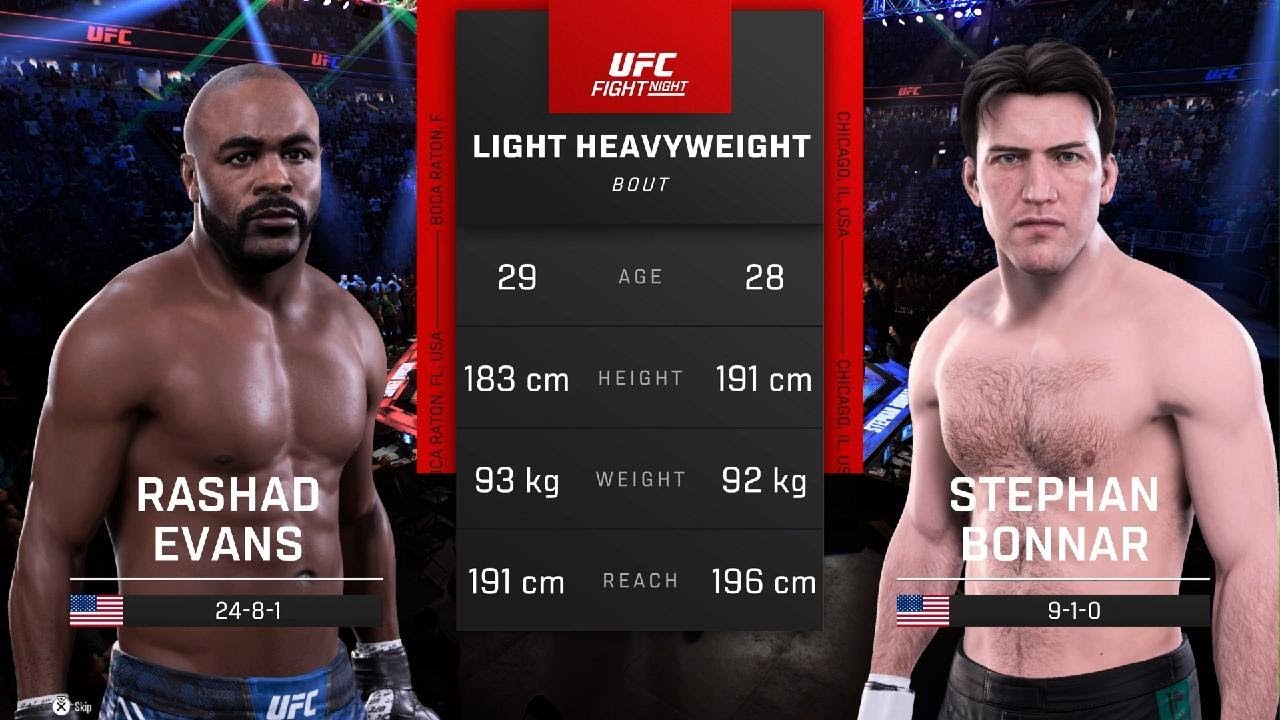 UFC Fight Night 5 REVIVAL - Rashad Evans vs. Stephan Bonnar ( Simulation on PS5/UFC5 )