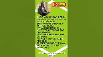 Peer-to-Peer Lending Platforms in India #shorts #motivationalvideo #viralshorts ,#youtubeshorts