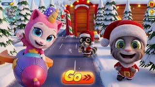Christmas World Full Gameplay #2 🎅❄️ Talking Tom Gold Run! screenshot 4