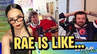 Valkyrae Catching Strays in Chatterbox and Blau's Podcast