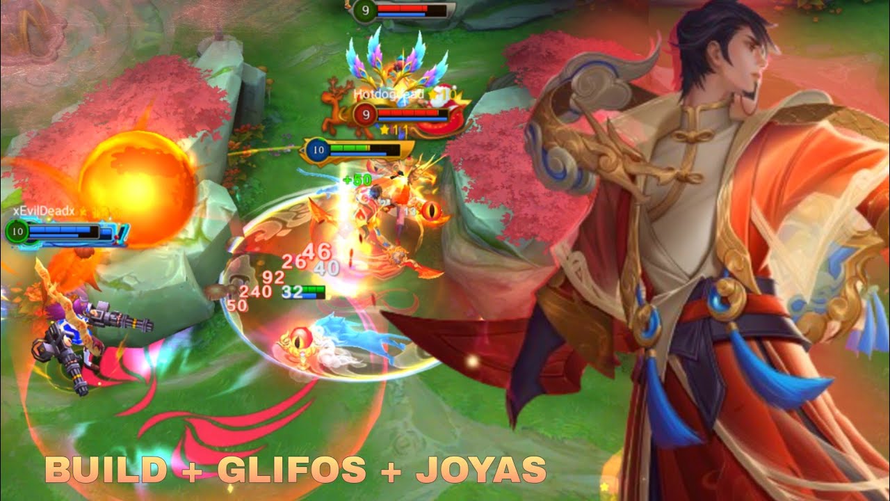 XIAHOU DUN ** SKIN TANNER ** BUILD + GLIFOS + JOYAS | HEROES EVOLVED MOBILE