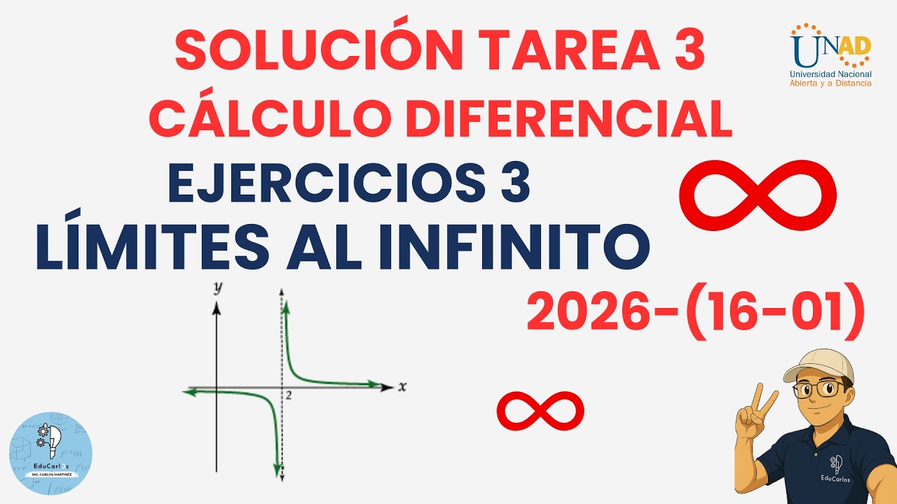 Tarea 3 Cálculo Diferencial Ejercicios 3 | Límites al infinito ∞ UNAD ...