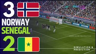 ⚽ Norway 3-2 Senegal Highlights | 2026 World Cup Video Game Simulation/Recreation