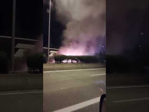 Μεγάλη φωτιά σε νταλίκα στο ύψος Κεφαλοβρύσου στην Ιονία  οδό