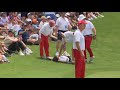 Fan rushes Scottie Scheffler on the green at Byron Nelson, officials take him down
