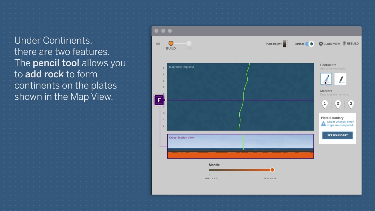 Features of the Plate Motion Sim