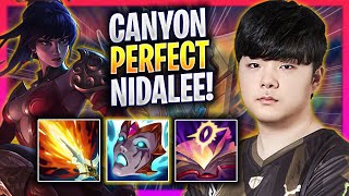 CANYON PERFECT GAME WITH NIDALEE! - GEN Canyon Plays Nidalee JUNGLE vs Sejuani! | Season 2024