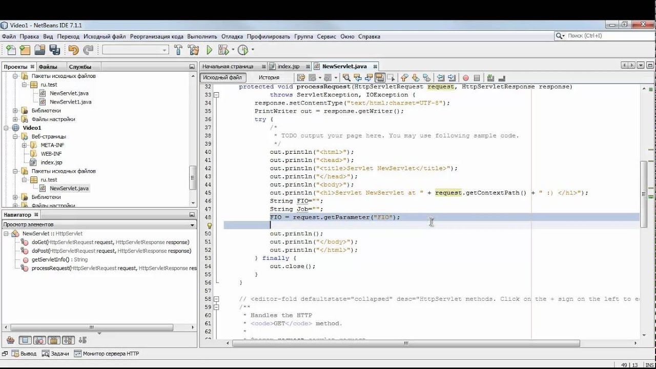 HelloWorld Servlet part 4