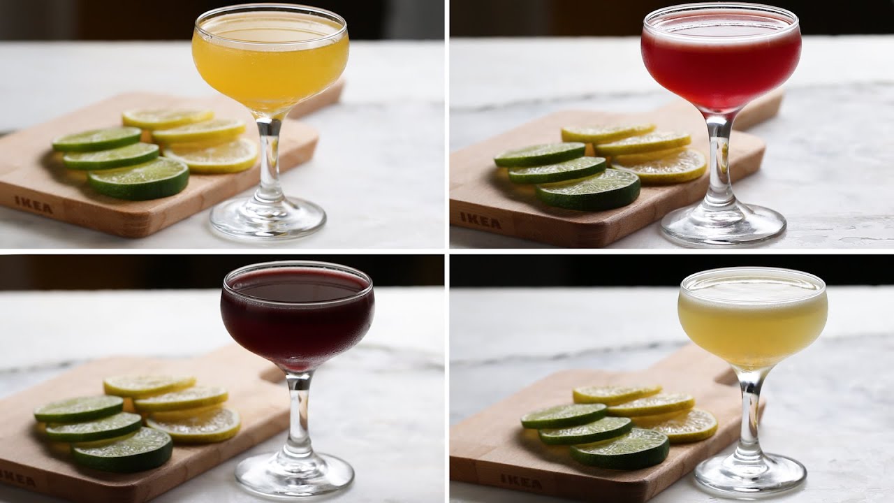 3-Ingredient Cocktails 4 Ways | Tasty