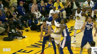 Kevon Looney Defense On Joel Embiid , November 11, 2017