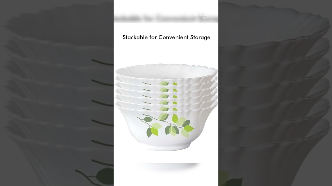 🍽✨ Elevate your dining experience with elegance -  Larah by Borosil Green Leaves Opalware Dinner Set