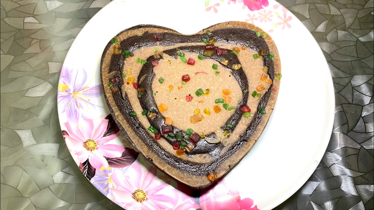 Quick and Easy Marble cake with Oreo Biscuit and Parle G Biscuit