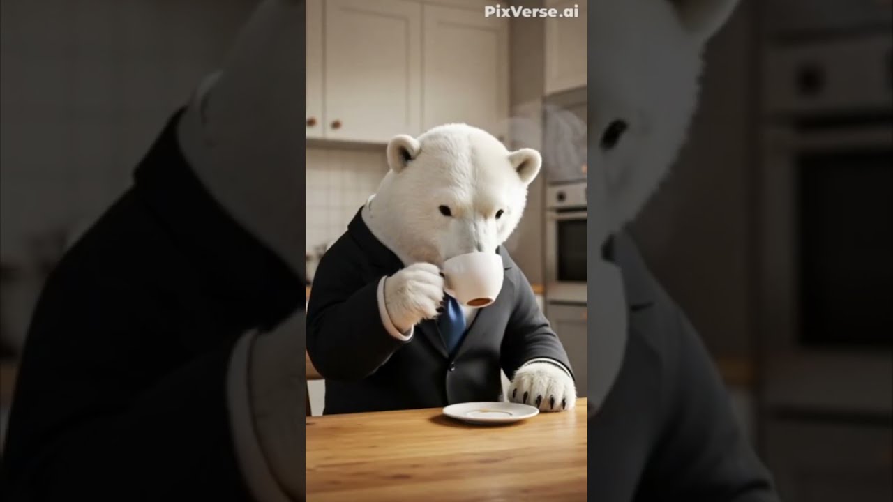 AI Whimsy Day In My Life A Polar Bear 