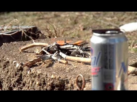 How to Start a Fire with an Aluminum Can & a Chocolate Bar