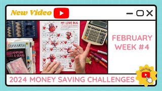 Budgeting Money Savings Challenges - February Week #4 - TracEy Monster Savings on Etsy & Payhip