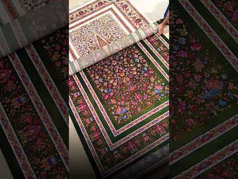 شکوه در یک طرح و زیبایی در سه رنگ نقشه ای اصیل با سه رنگ بندی متفاوت سبز کرم و مشکی