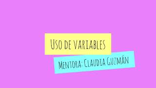 Uso de variables con makecode