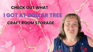 Craft Room Storage Ideas from Dollar Tree #dollartree #cricutcrafts #craftroom #craftroomstorage