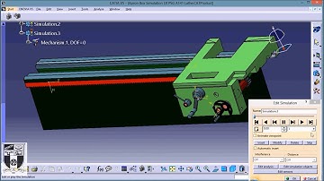 PSG All Geared Precision Lathe A141 Machine | Apron Box Working animation Video in Catia V5