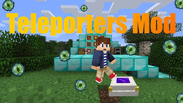 Minecraft: TELEPORT AROUND YOUR WORLD -Simple Teleporters Mod Showcase
