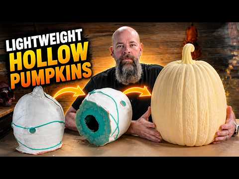 How to Cast Hollow Foam Pumpkins: DIY Halloween Prop Tutorial