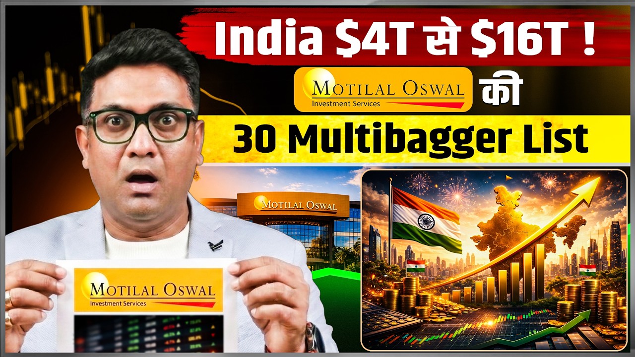 Long term ke liye best stocks in India kaun se hain? | Motilal Oswal Wealth Creation Study Explained