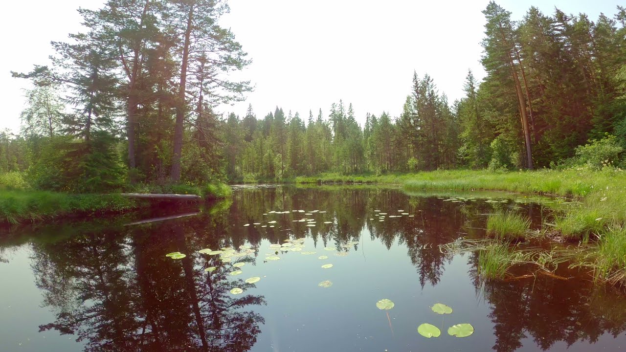 Kanottur på Burån vid Burängen (Grangärde finnmark)