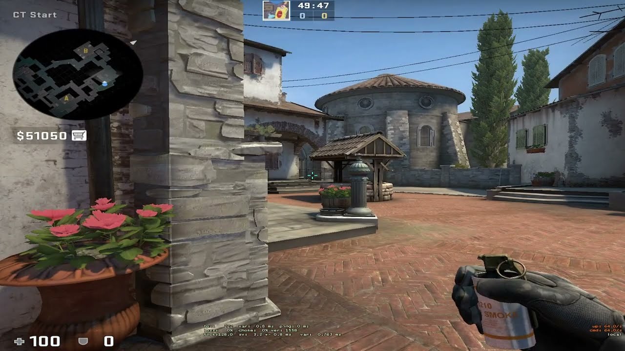 The Famous Furia car one-way smoke strat on Inferno