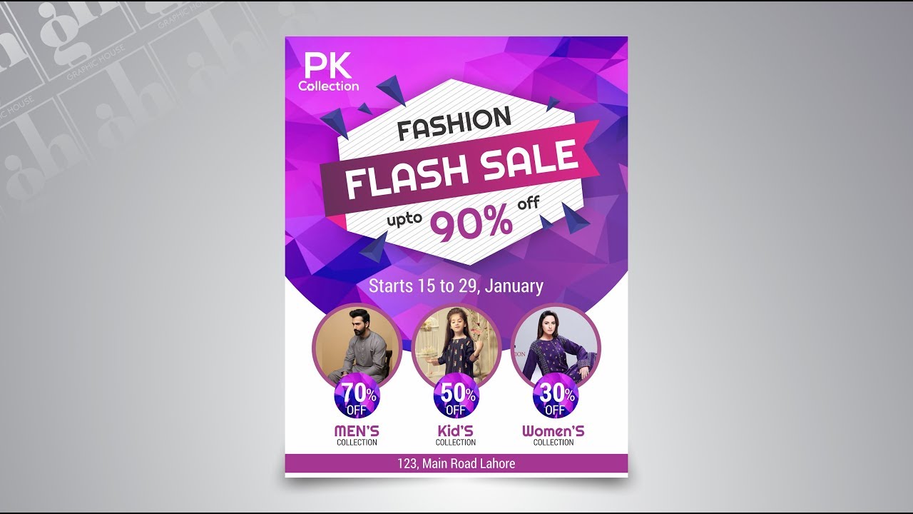 Coreldraw Tutorials Fashion Flyer Design in Coreldraw Graphic