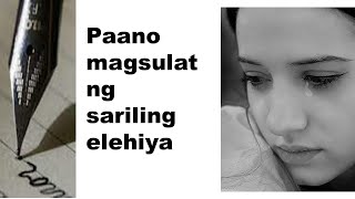 Pagsulat ng elehiya