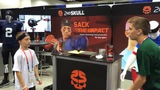 Heading a soccer ball with 2nd Skull® BAND