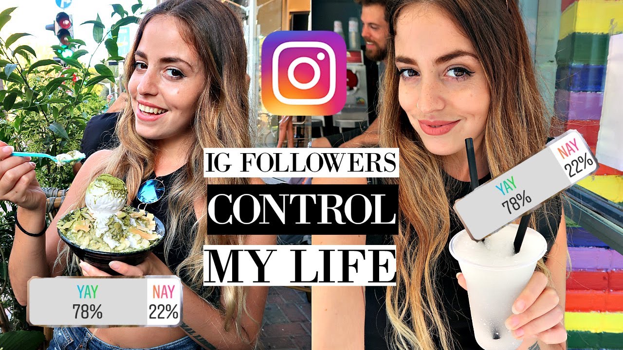 INSTAGRAM FOLLOWERS CONTROL MY LIFE FOR A DAY! - YouTube