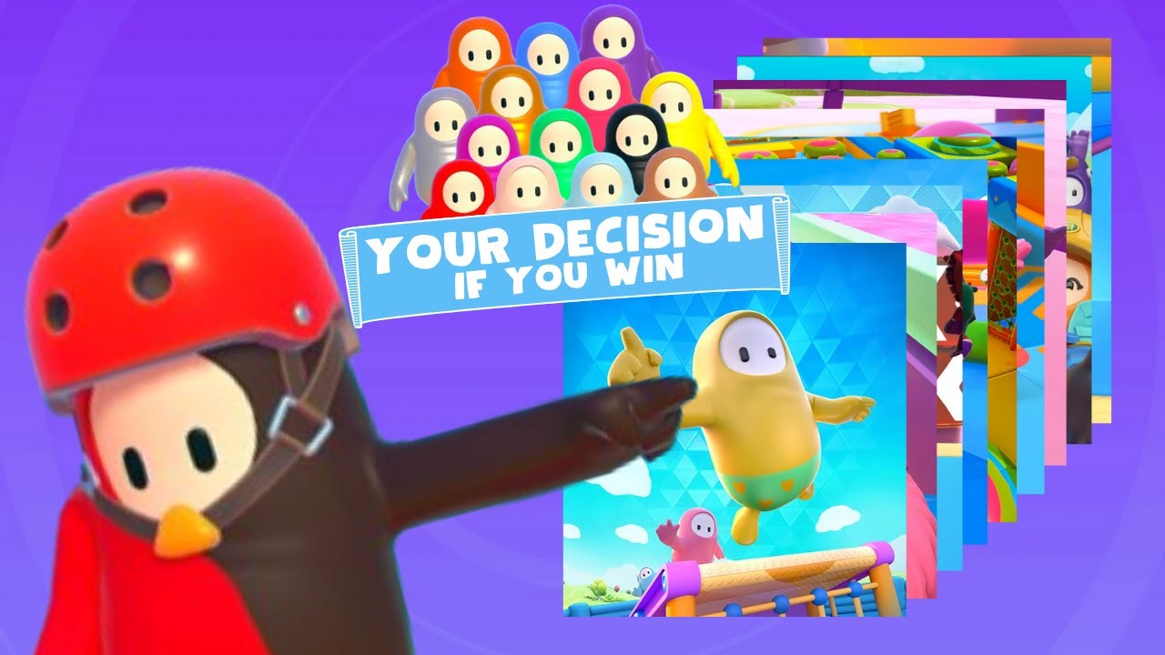 FALL GUYS CUSTOMS LIVE but if YOU WIN then YOU PICK the NEXT SHOW